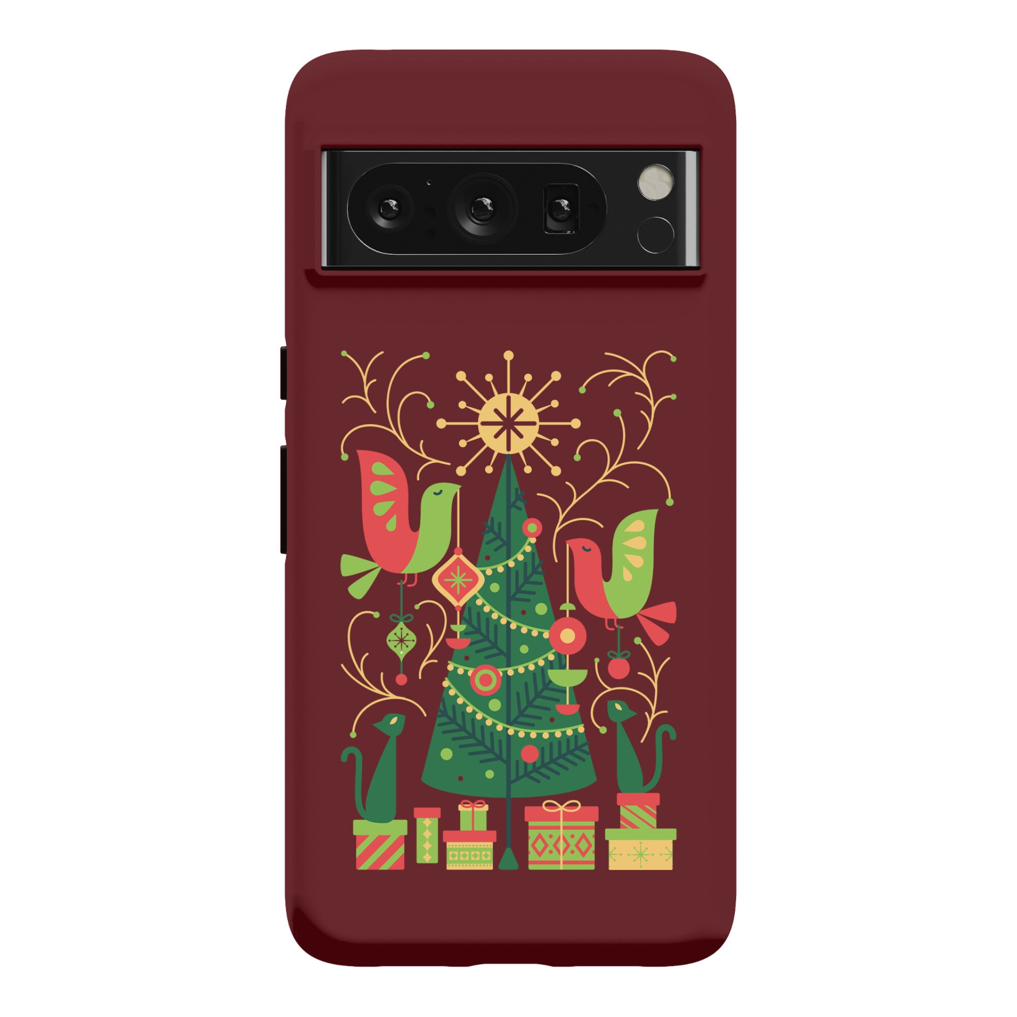 Vintage Christmas Tree Decorating Phone Case